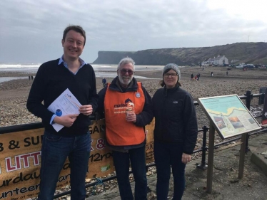 Saltburn Beach Litter